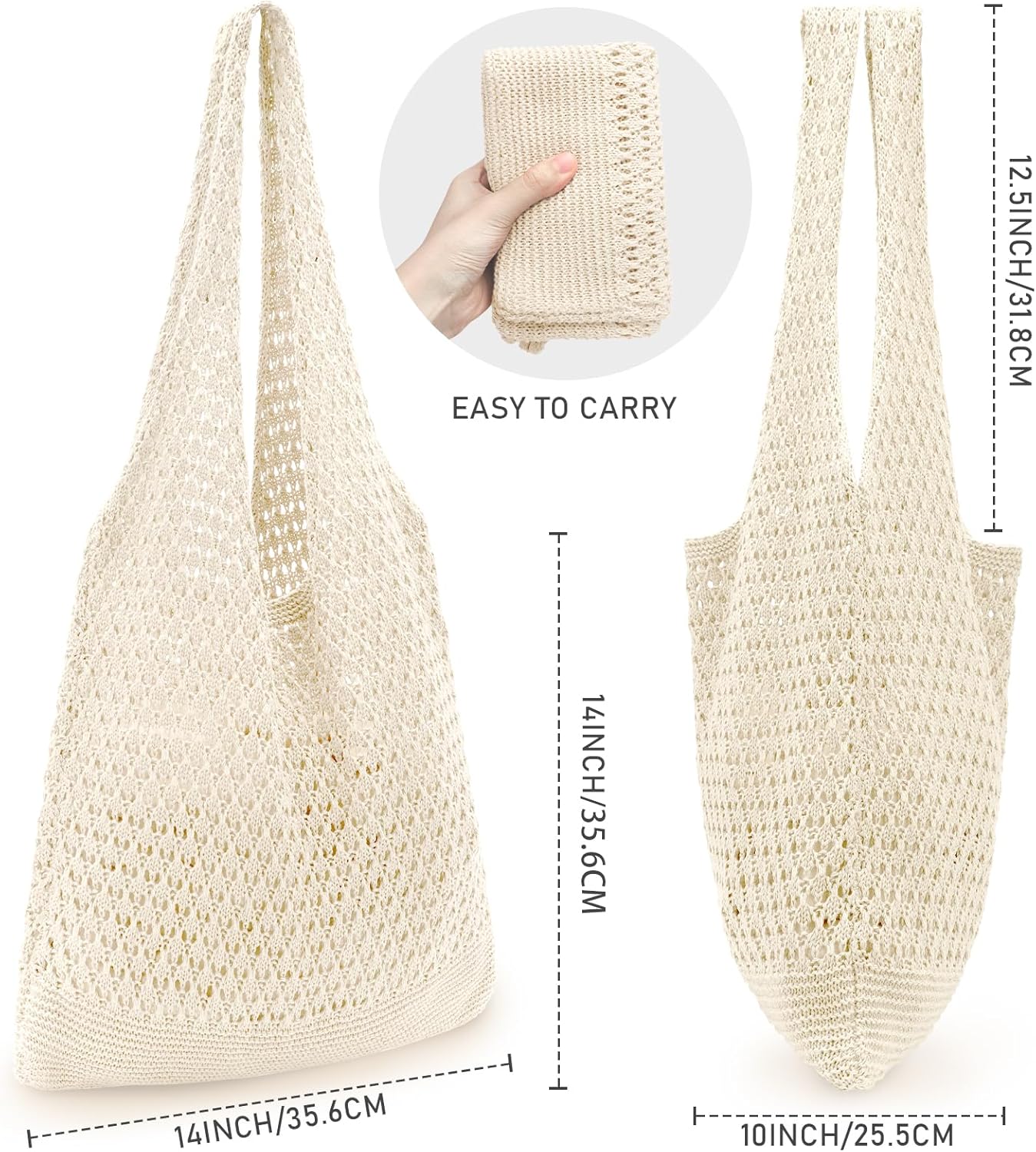 Crochet Beach Tote for Women - - Tote Bag Beach recensie en prijs