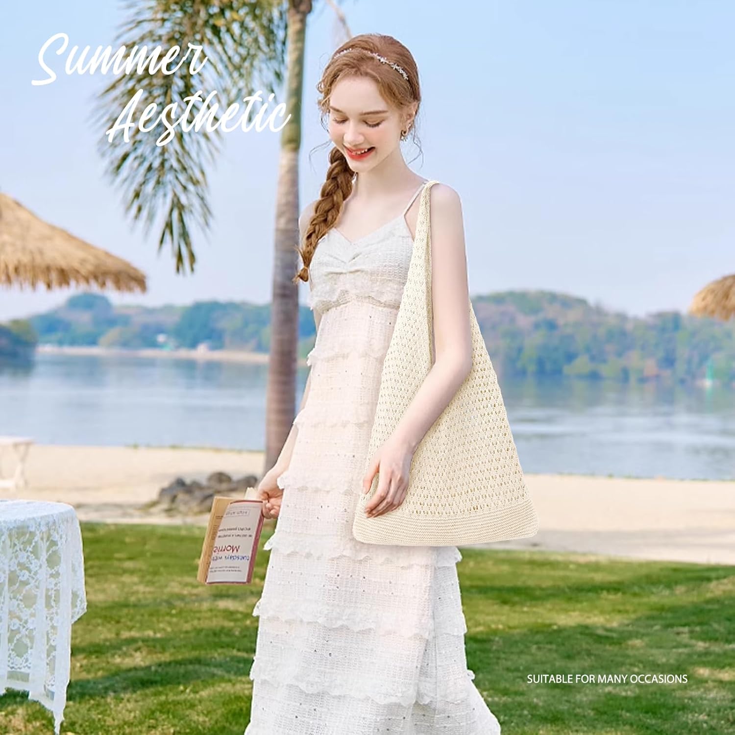 Crochet Beach Tote for Women - - Tote Bag Beach recensie en prijs