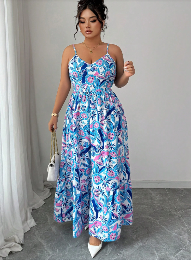 Plus Size Women's Floral Print - Romper Floral Print recensie en prijs