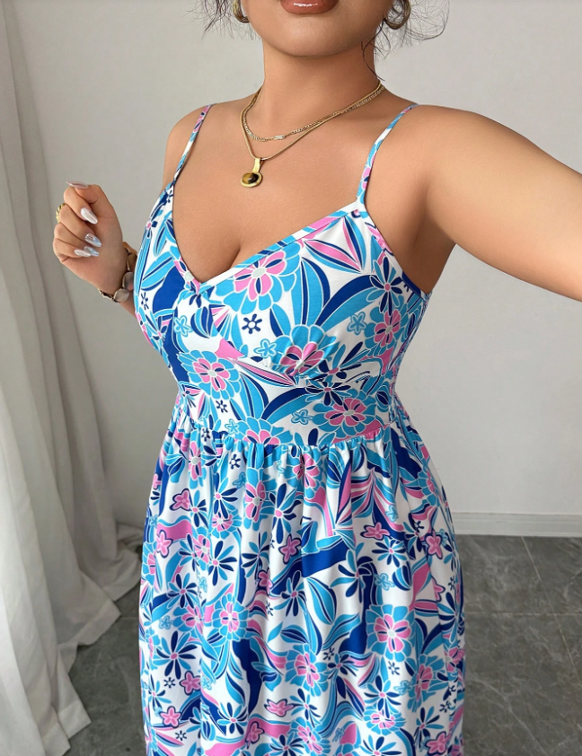 Plus Size Women's Floral Print - Romper Floral Print recensie en prijs