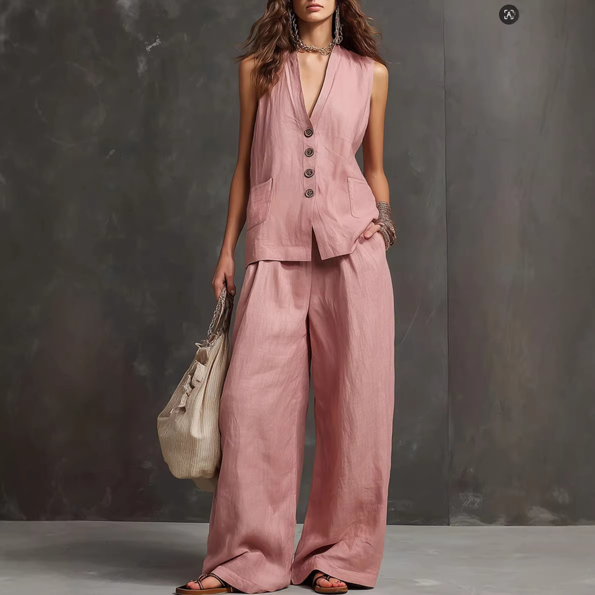 2026 summer women's clothing l - Linen Pant Wide recensie en prijs