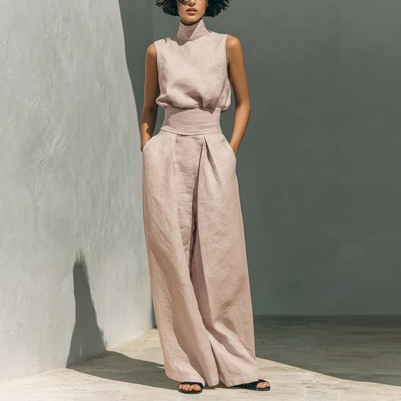 Vintage Solid Cotton Linen Sui - Linen Pant Wide recensie en prijs