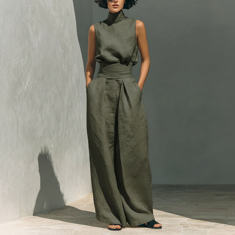 Vintage Solid Cotton Linen Sui - Linen Pant Wide recensie en prijs