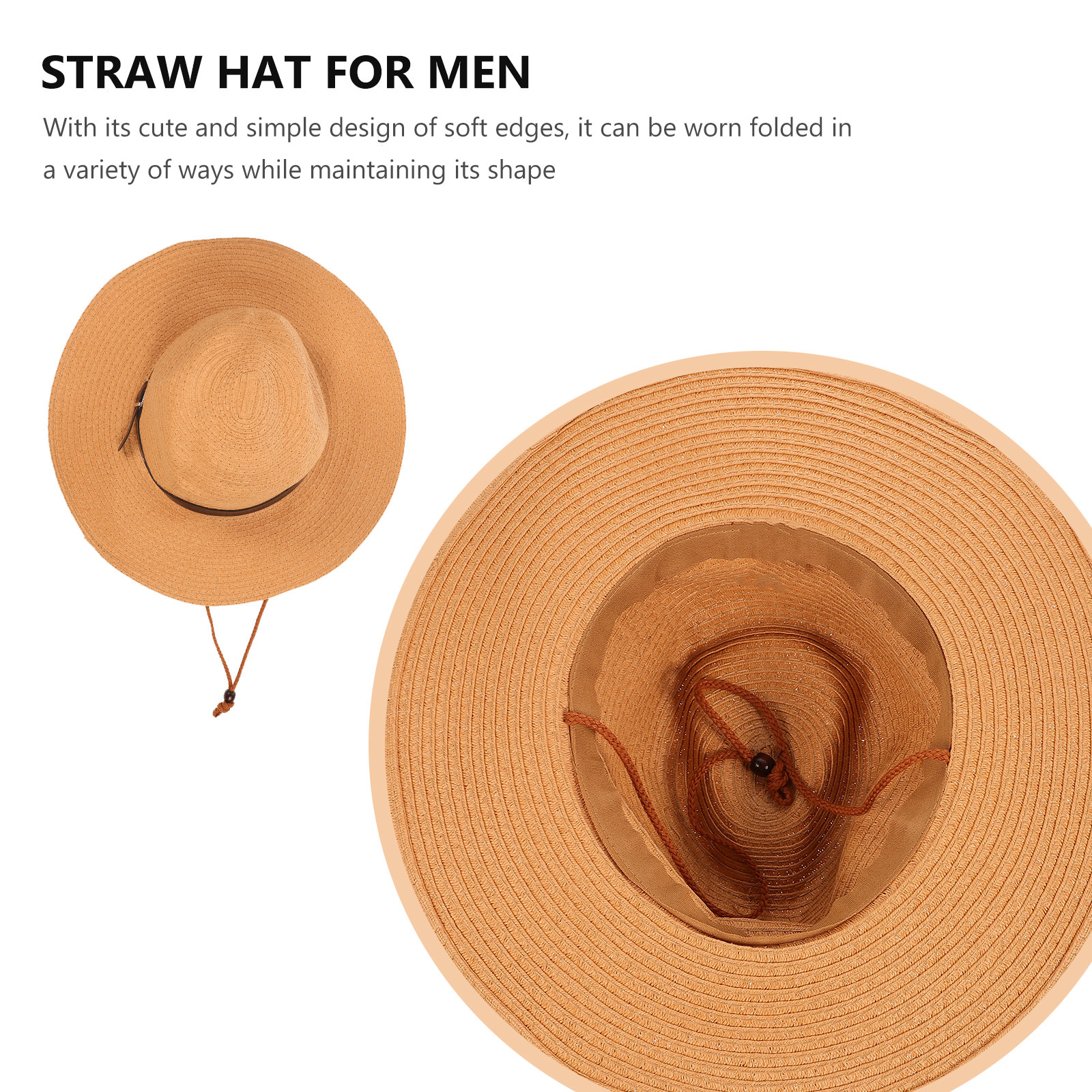 Men Wide Brim Straw Sun Hat Kh - Hat Floppy Wide recensie en prijs